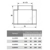 Тройник Т-образный 60х204 пластик Эра 620ТПП