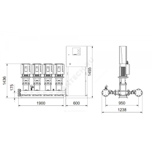 Установка повышения давления Hydro MPC-E 4 CRE32-5-2 Grundfos 98439487