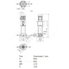 Насос многоступенчатый вертикальный HELIX V 220-2/25/V/KS/400-50 PN25 3х400В/50 Гц Wilo 4161750