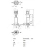 Насос многоступенчатый вертикальный HELIX V 220-2/25/V/KS/400-50 PN25 3х400В/50 Гц Wilo 4161750