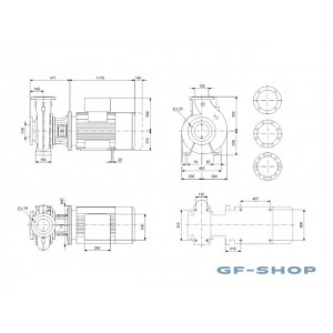 Насос консольно-моноблочный Grundfos NB 125-250/269 A-F2-A-E-BAQE 200 kw