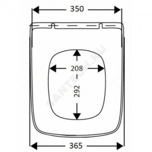 Сиденье для унитаза Debba белое дюропласт Roca 8019D0004