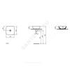 Умывальник мебельный CONNECT AIR 40 без отверстия п/смес Ideal Standard E034701