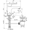 Смеситель для умывальника DOT 2.0 одноручный Ideal Standard BC320AA .