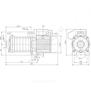 Насос многоступенчатый горизонтальный MHIL 902-E-1-230-50-2 PN10 1х230 В/50 Гц Wilo 4083914