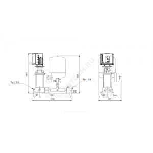 Установка повышения давления Hydro Solo E CRE 5-2 Grundfos 98453511