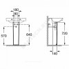 Пьедестал для умывальника Victoria белый Roca 337390000