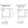 Поддон душевой акрил квадрат HOTLINE 800х800х70 Ideal Standard K276601