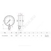 Манометр ТМ-510Р.00 (М2) радиальный Дк100мм 0-1,6 МПа G1/2" Росма 00000006818