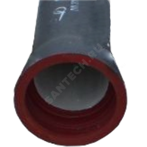 Труба чугун ВЧШГ Тайтон Ду 1000 L=6м раструбная с ЦПП с наружным лаковым покрытием Свободный Сокол