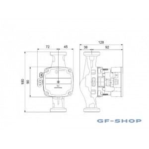 Насос циркуляционный Grundfos ALPHA SOLAR 25-75 180