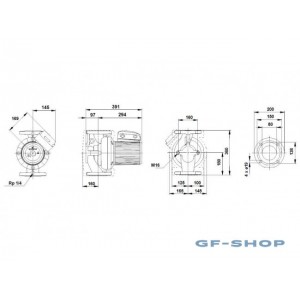 Насос циркуляционный Grundfos UPS 80-120 F