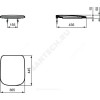 Сиденье для унитаза Esedra дюропласт микролифт Ideal Standard T318201