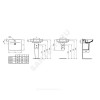 Умывальник подвесной CONNECT AIR Cube 60 Ideal Standard E074201 .