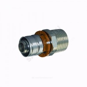 Муфта МП латунь пресс Дн 16х1/2" Ру10 НР S-PRESS PLUS Uponor 1070502 (1014525)