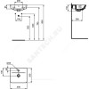 Умывальник подвесной CONNECT AIR 40 черный Ideal Standard E0307V3