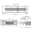 Конвектор внутрипольный WSK без решетки подключение - слева с торца Mohlenhoff WSK 320-110-1750