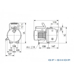 Насос самовсасывающий Grundfos JP5