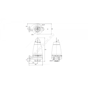 Насос канализационный SE1.80.100.55.4.51D.B Grundfos 96048085