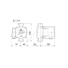 Насос циркуляционный с мокрым ротором UP 20-30 N PN10 1х230В/50 Гц Grundfos 59643500