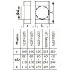 Соединитель Т-образный 60х204/D100/60х204 пластик Эра 620ТФ10П