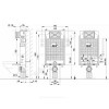 Инсталляция для подвесного унитаза Renovmodul без кнопки смыва с возможностью вентиляции Alca Plast AM115/1000V