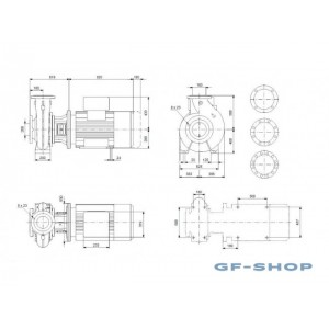 Насос консольно-моноблочный Grundfos NB 150-500/483 A-F1-A-E-BAQE