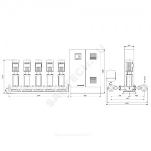 Установка повышения давления Hydro MPC-S 5 CR64-4-2 Grundfos 95044902