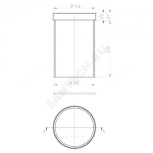 Удлинитель PP HL3400 Дн 145 для трапов серии HL3100 и HL5100 L=226мм HL HL3400