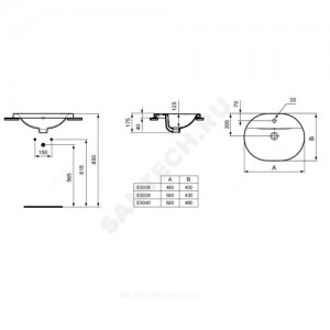 Умывальник мебельный CONNECT 48 Ideal Standard E503801