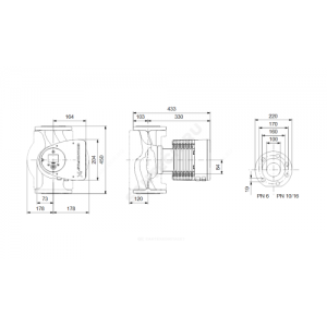 Насос циркуляционный с мокрым ротором MAGNA3 100-80 F PN6 1х230В/50 Гц Grundfos 97924313