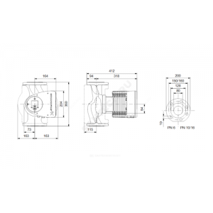 Насос циркуляционный с мокрым ротором MAGNA3 80-100 F PN10 1х230В/50 Гц Grundfos 97924319