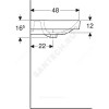 Умывальник мебельный Smyle Square 60 белый Geberit 500.229.01.1