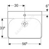 Умывальник мебельный Smyle Square 60 белый Geberit 500.229.01.1