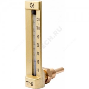 Термометр жидкостной виброустойчивый угловой L=150мм G1/2" 100С ТТ-В-150 150/100 Росма TT-B-150/100. У11 G1/2 (0-100C)