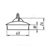 Пробка для сифона 1 1/2" АНИ Пласт M300