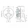 Смеситель для ванны с душем DOT 2.0 одноручный Ideal Standard A7165AA .