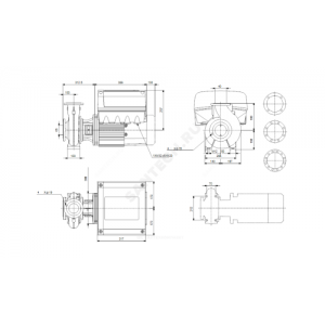 Насос консольно-моноблочный NBE40-200/188 A-F2-A-BQQE PN16 3х380-500В/50 Гц Grundfos 99101879