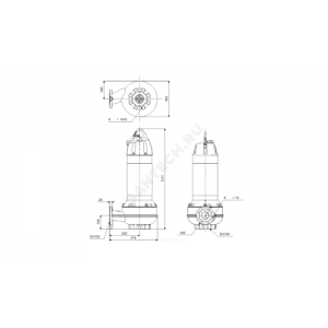 Насос канализационный SL1.75.100.130.2.52S.S.N.51D.A Grundfos 99622471