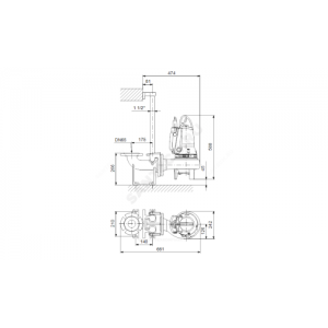 Насос канализационный SL1 .50.65.09.E.2.50B Grundfos 96878451