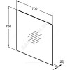 Зеркало MIRROR&LIGHT с подсветкой Ideal Standard T3335BH