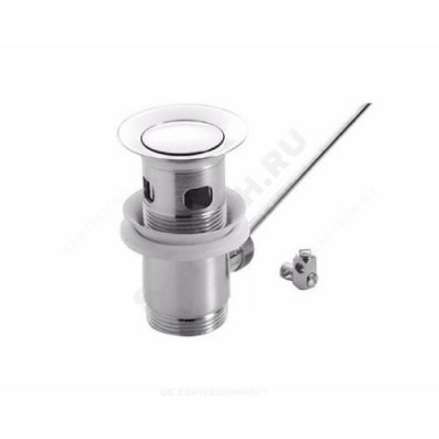 Клапан донный пластик 1 1/4" с переливом, хром слив с пробкой Ideal Standard B964550AA