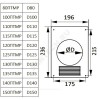 Площадка торцевая D100 с решеткой Эра 100ПТМР