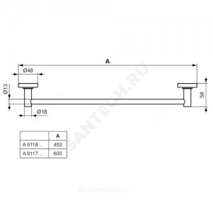 Полотенцедержатель 450 мм IOM Ideal Standard A9117AA