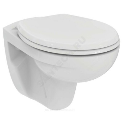 Унитаз подвесной EUROVIT дюропласт микролифт Rimless Ideal Standard K881201