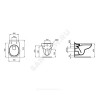 Унитаз подвесной EUROVIT дюропласт микролифт Rimless Ideal Standard K881201