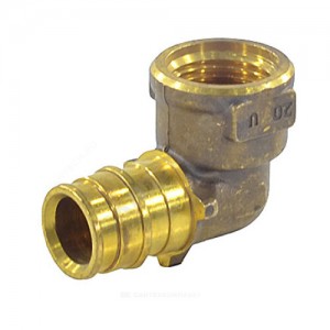 Угольник для PE-X латунь Дн 16х1/2" ВР Q&E Uponor 1023023 (1008772)