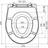 Сиденье для унитаза дюропласт со съемным детским вкладышем Alca Plast A603