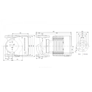 Насос циркуляционный с мокрым ротором MAGNA1 100-40F PN10 1х230В/50 Гц Grundfos 99221443